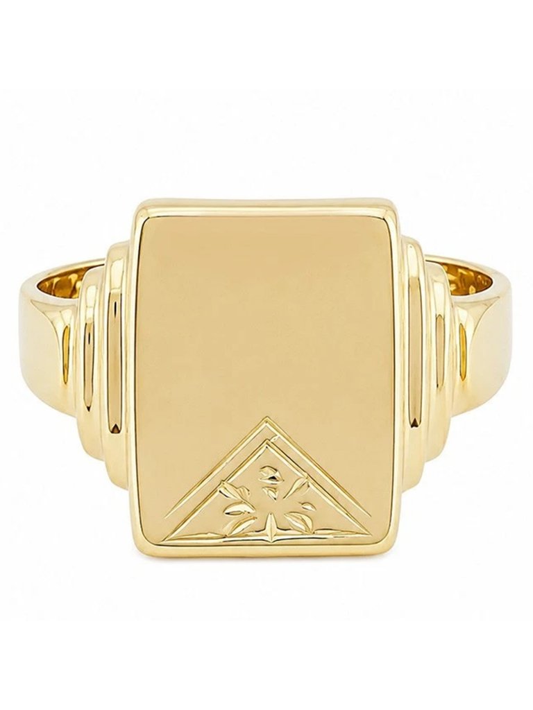 Solid Ring 14k Yellow Gold